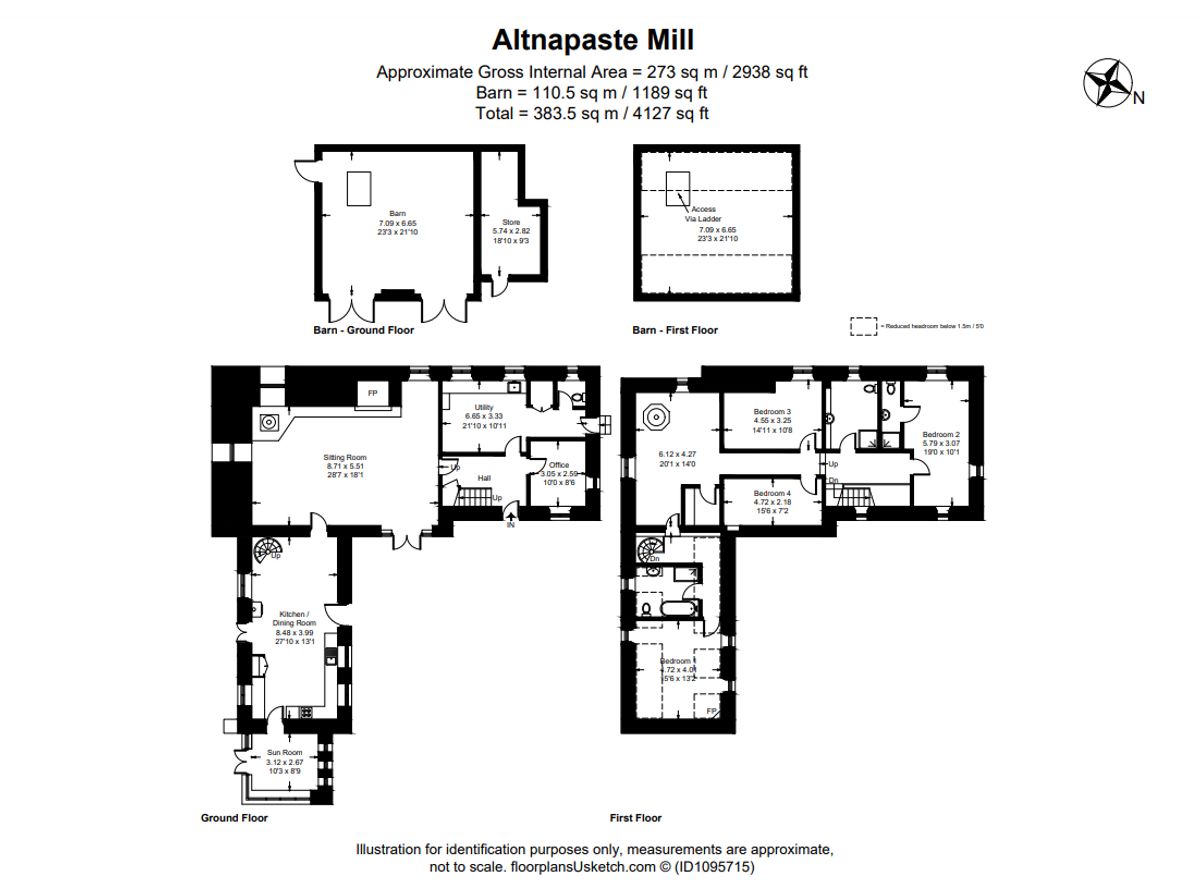 Former Mill House For Sale: Altnapaste Mill, Altnapaste, Ballybofey, Co. Donegal